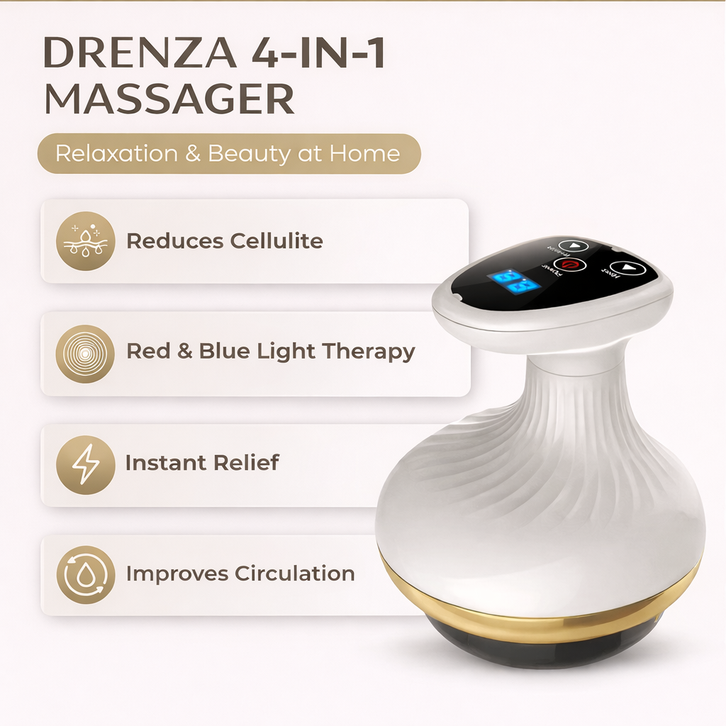 DRENZA® Lift™ – 4-in-1 Sculpting System: Instant De-puffing & Targeted Dimple Smoothing